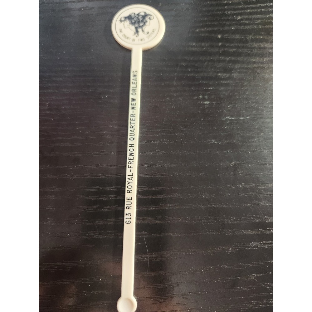 The Court of Two Sisters Swizzle Stir Stick New Orleans French Quarter Plastic